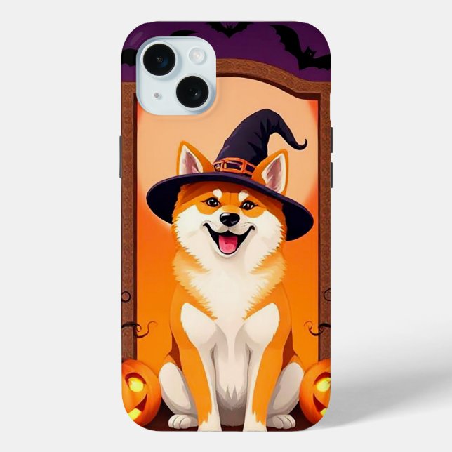 Charming Pumpkin Pup Mood 🎃🐾 Cozy Halloween Case-Mate iPhone Case (Back)