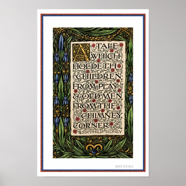 CHARMING QUOTE ABOUT READING A GOOD BOOK PRINT (Front)