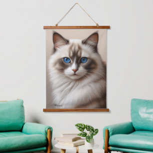 Charming Ragdoll Cat Art Pet Lover Hanging Tapestry