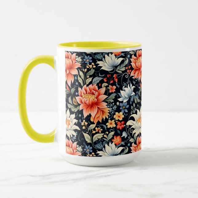 Charming Ranya Floral Pattern-65293 Mug (Left)