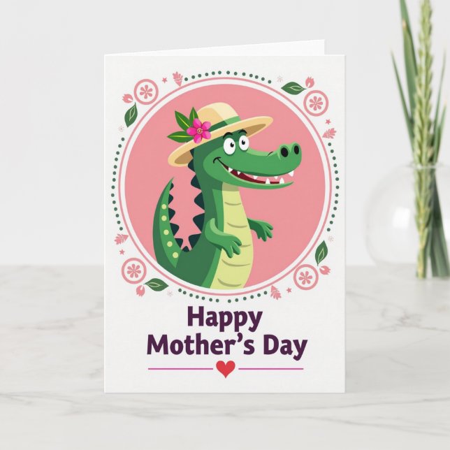 Charming Reptile Mothers Day Card (Front)