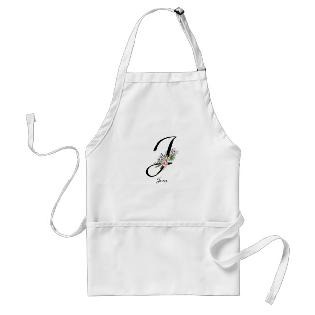 Charming Retirement Keepsake Personalized monogram Adult Apron (Front)