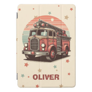 Charming Retro Vintage Fire Truck at Sunset iPad Pro Cover
