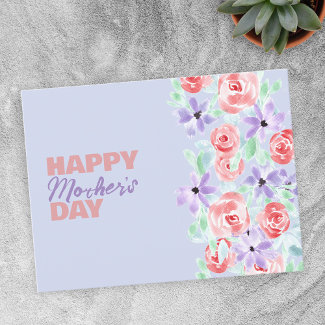 Charming Romantic Purple Lavender Red Mother's Day