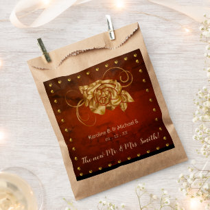 Charming Rose Wedding Events Favor Bag