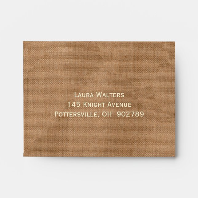 Charming Rustic Horse RSVP Envelope (Front)