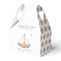 Charming Sailboat Birthday Favor Boxes