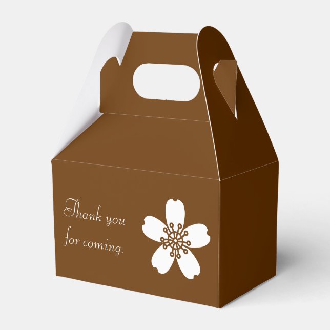 Charming Sakura in Chocolate Favor Box (Front Side)