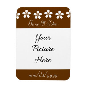 Charming Sakura in Chocolate Save-the-Date Magnet