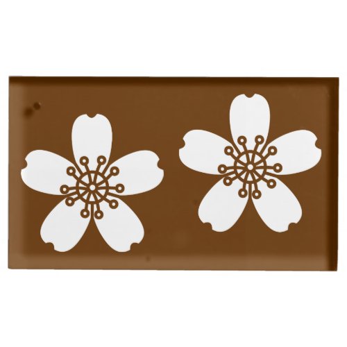 Charming Sakura in Chocolate Table Card Stand