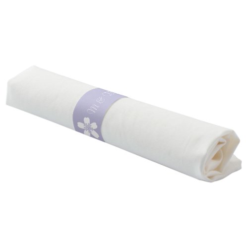 Charming Sakura in Lavender Napkin Bands