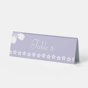 Charming Sakura in Lavender Table Tent Sign