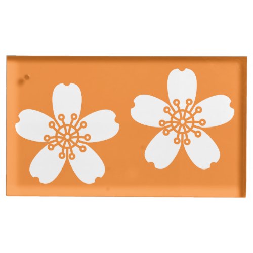 Charming Sakura in Orange Table Card Stand