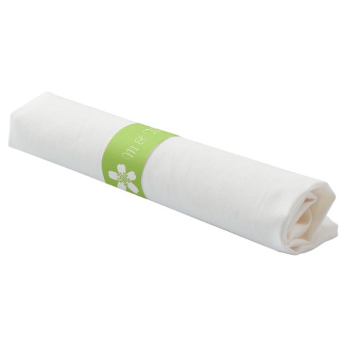 Charming Sakura in Peridot Napkin Bands