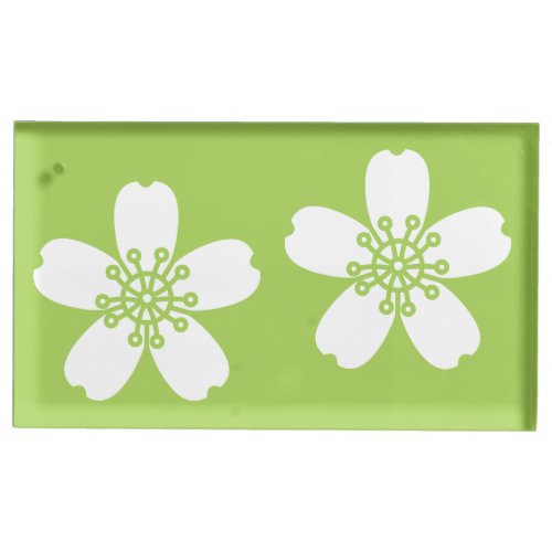 Charming Sakura in Peridot Table Card Stand