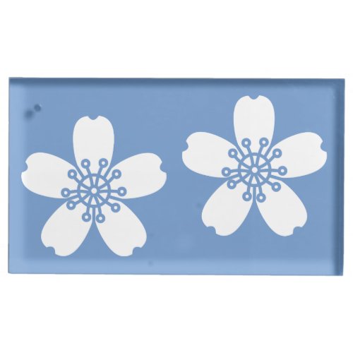 Charming Sakura in Periwinkle Table Card Stand