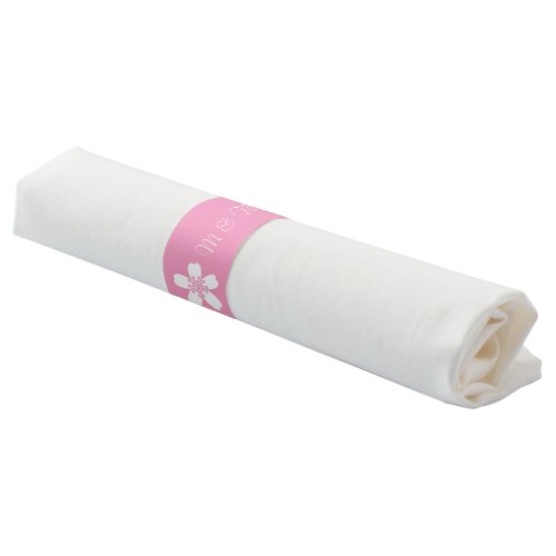 Charming Sakura in Petal Pink Napkin Bands