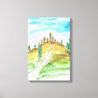 Charming San Gimignano Canvas Print