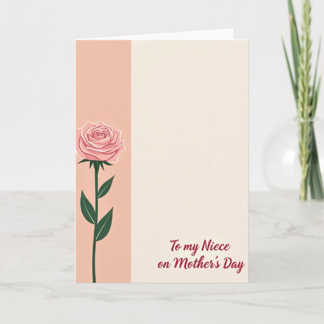 Charming Script Mothers Day Card (Front)