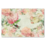 Charming Shabby Chic Pink Floral Roses Art Pattern Tissue Paper