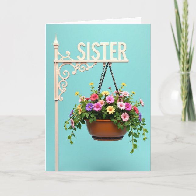 Charming Sister Mothers Day Card (Front)