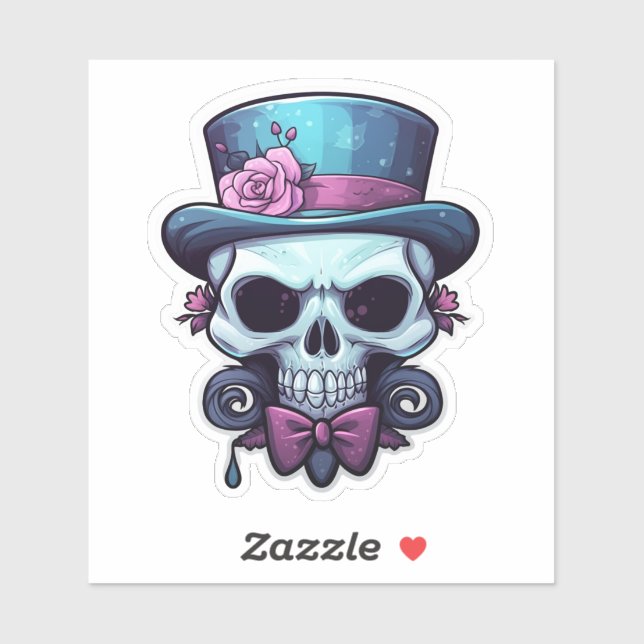 Charming Skull" Sticker (Sheet)