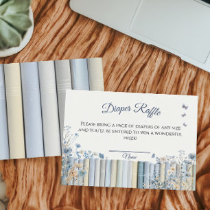 Charming Sky Vintage Shelf Raffle Ticket Enclosure Card