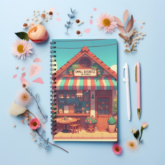 Charming Small Business Anime Art Nostalgic 90s Notebook (Creator Uploaded)