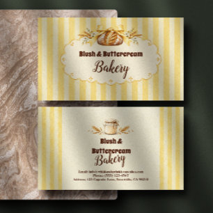 Charming Sourdough Bread Baking Business Card