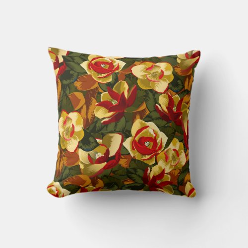 Charming Southern Magnolia Pillow