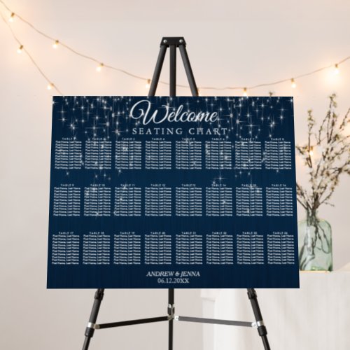 Charming Star Struck Wedding _ 24 Table Foam Board