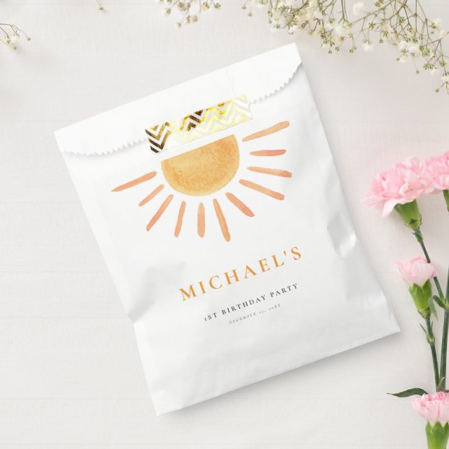 Charming Sun Birthday  Favor Bag (Sealed)