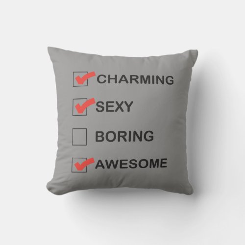 Charming Throw Pillow