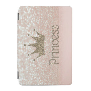 Charming Tiara, Princess,Glitter Bokeh iPad Mini Cover