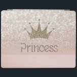 Charming Tiara, Princess,Glitter Bokeh iPad Smart Cover<br><div class="desc">This image features tiara and princess on  gliterry bokeh background.A trandy , fun,  funky, stylish and elegant girl gift for women  and teenage girls.</div>