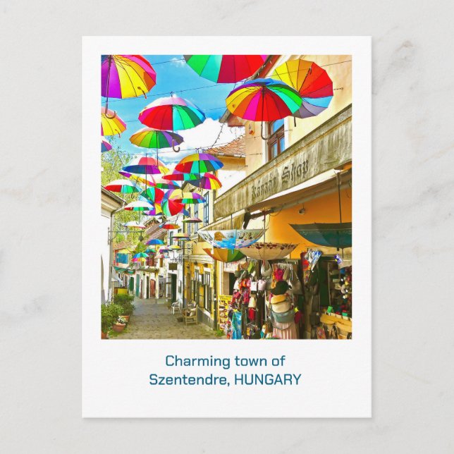 CHARMING TOWN OF SZENTENDRE, HUNGARY POSTCARD (Front)