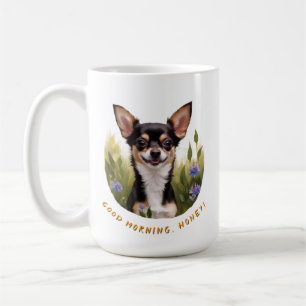 Charming Tri-Color Chihuahua Morning Coffee Mug