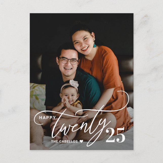 Charming Twenty Happy New Year Photo Postcard (Front)