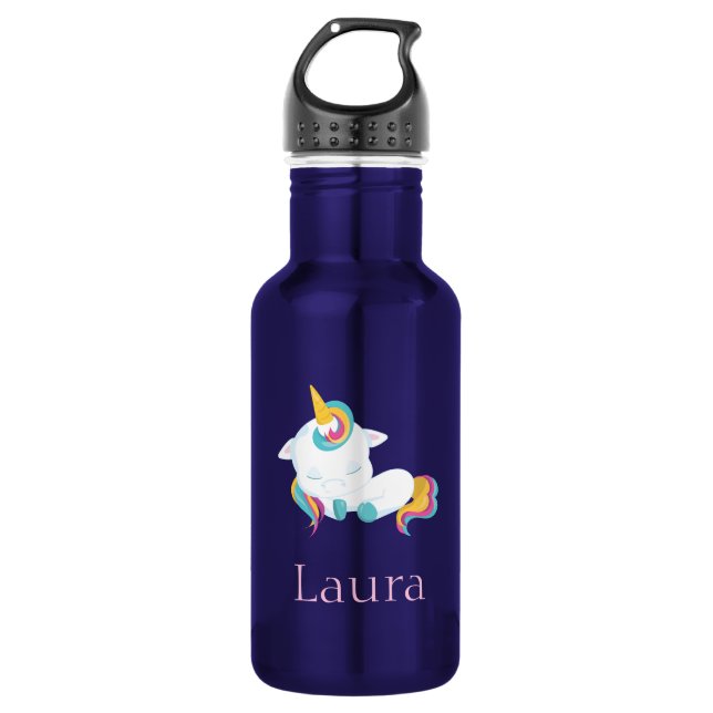 Charming Unicorn Stainless Steel Water Bottle (Front)
