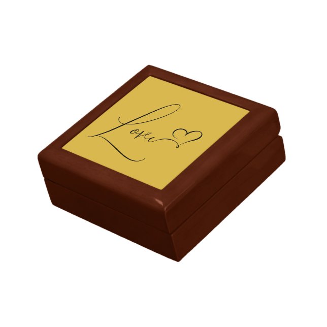 Charming Unique Love Graphic Decorative Gift Box (Side)