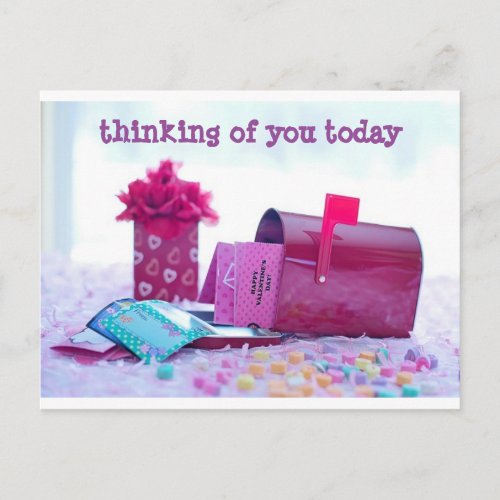 Charming Valentines Day Mailbox Postcard