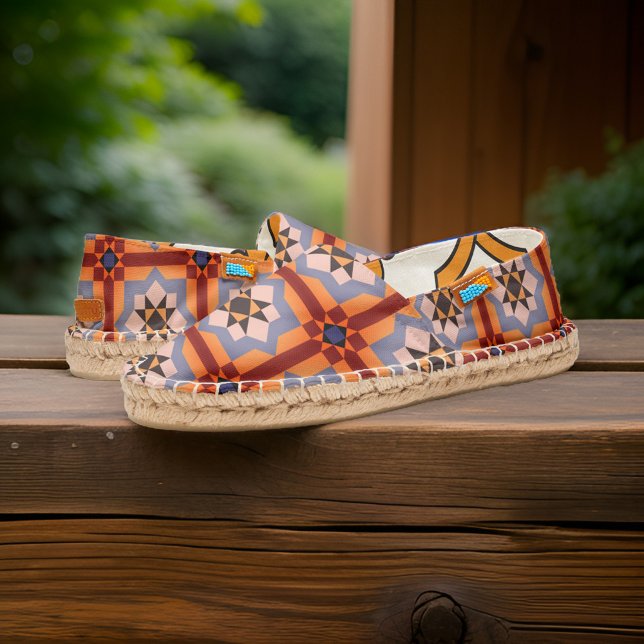 Charming Victorian Era Pattern Beach Flair Summer Espadrilles (Creator Uploaded)