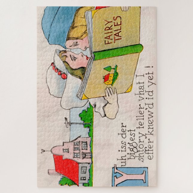 Charming Vintage Fairy Tale Illustration: Jigsaw Puzzle (Vertical)