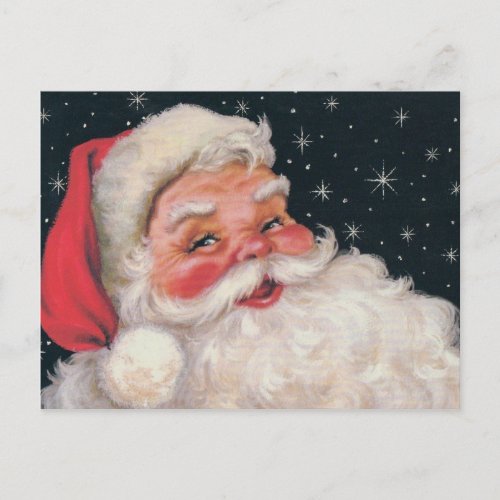 Charming Vintage Santa Claus Holiday Postcard
