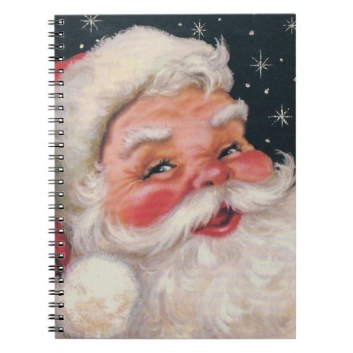 Charming Vintage Santa Claus Notebook