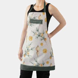Charming Warm Winter Festive Custom Apron