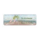 Charming Watercolor Beach Seascape Return Address