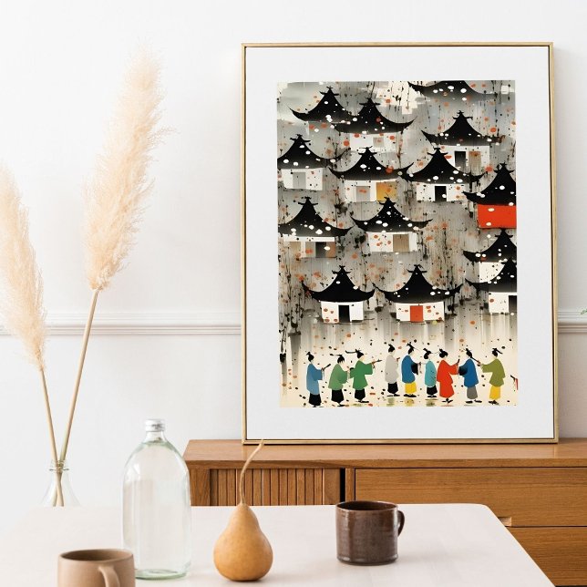 Charming Watercolor House Print – Cozy Home Art (Creator Uploaded)