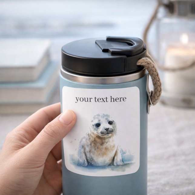 Charming Watercolor Seal Pup, custom (Creator Uploaded)