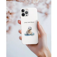 Charming Watercolor Seal Pup, custom